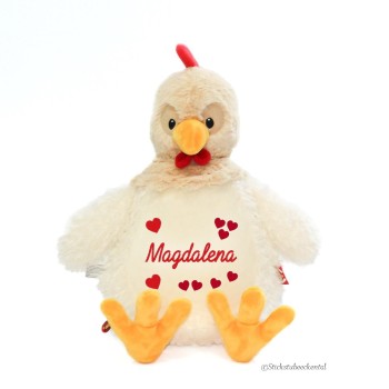 Huhn mit Namen besticken lassen
